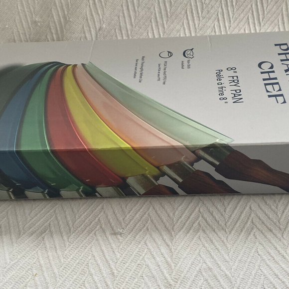 PHANTOM CHEF 8" Fry Pan in Navy Blue NEW in Box - Picture 5 of 9